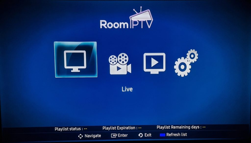 Room IPTV - Screen