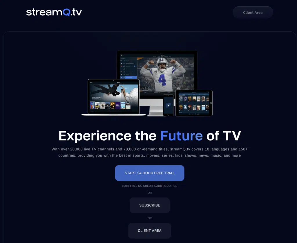 StreamQ Homepage